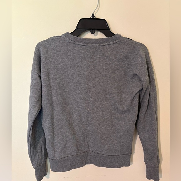 Womens J.Crew Velvet Floral Sweatshirt Size XXS - Picture 2 of 7